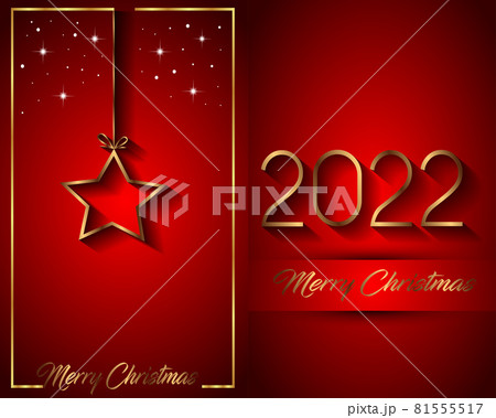 2022 Merry Christmas background for your seasonal invitations, festival posters, greetings cards.  81555517