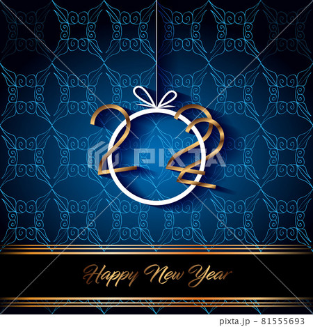 2022 Happy New Year background for your seasonal invitations, festive posters, greetings cards. 81555693