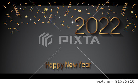2022 Happy New Year background for your seasonal invitations, festive posters, greetings cards. 81555810