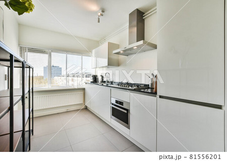 Beautiful and spacious kitchen in an elegant home 81556201
