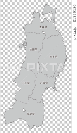 日本地區劃分 _ 東北 _ 縣名進入 _ 灰色 日本地區劃分 _ 東北 _ 縣名進入 _ 灰色 81559186