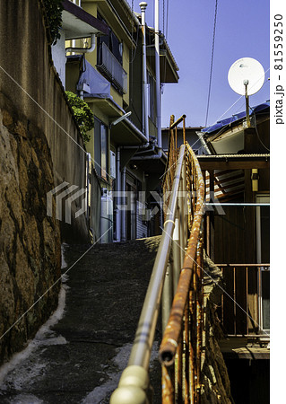 鞆の浦　鞆の浦の町並み　広島県福山市 81559250