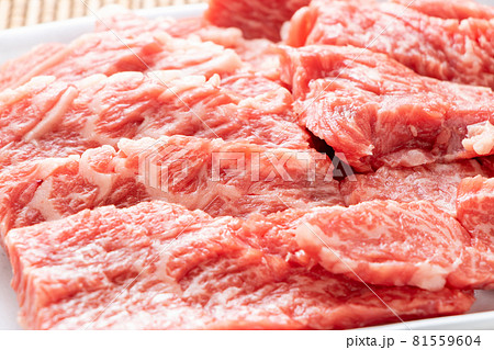 牛肉(焼肉用)。希少部位といわれる「カイノミ」。 81559604