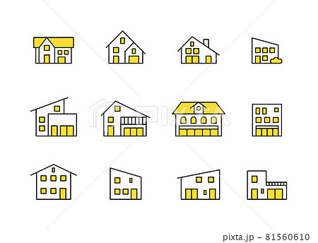 建物アイコンセット 建物アイコンセット 81560610