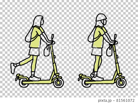 帶或不帶頭盔的踢腳板上的女士頭盔 81561072