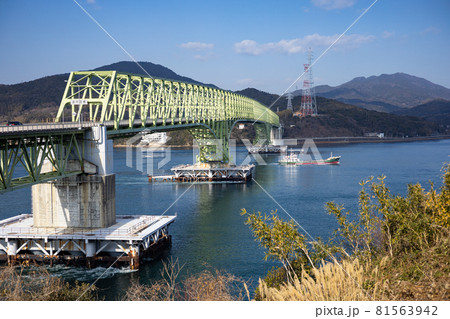 EOSRP.山口県大島大橋、船の通行。 81563942