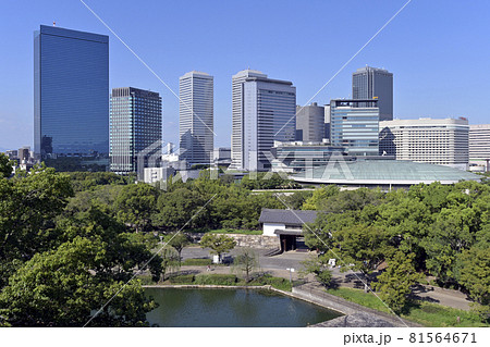 大阪ビジネスパークと大阪城ホール 81564671