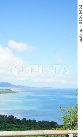 高台からの沖縄の海 高台からの沖縄の海 81566462