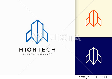 Software or technology logo in abstract line shape Software or technology logo in abstract line shape 81567416
