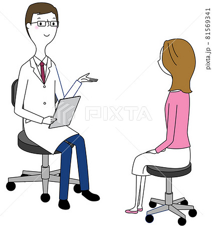 医師と患者のイラスト素材
