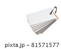 Blank ring memo on white background 81571577