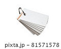 Blank ring memo on white background 81571578