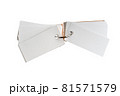 Blank ring memo on white background 81571579