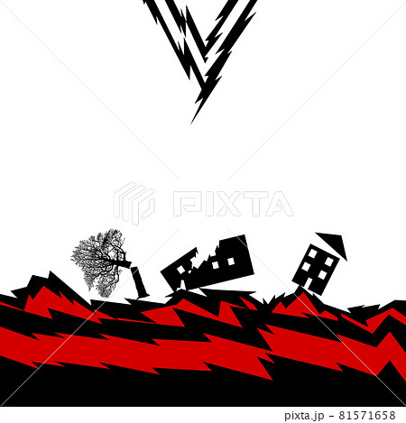 地震や津波など自然災害発生 81571658