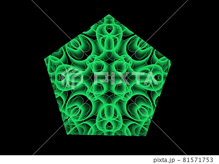 五角形　壁紙　マーク　シンボル　背景　宝石 81571753