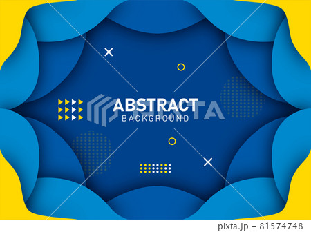 Colorful liquid and geometric background with fluid gradient shapes 81574748