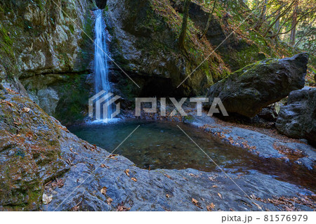 東京都青梅市の御岳山にある七代の滝(ななよのたき) 東京都青梅市の御岳山にある七代の滝(ななよのたき) 81576979