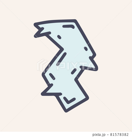 speech bubble color vector doodle simple iconのイラスト素材 [81578382] - PIXTA