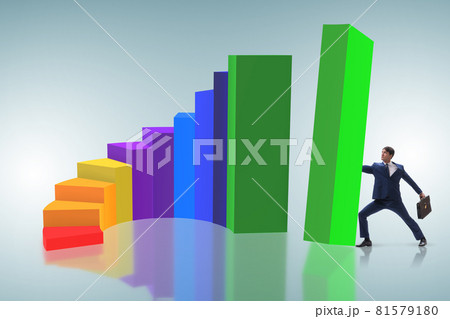 Economic growth concept with business people 81579180
