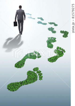 Green ecology concept with businessman 81579275