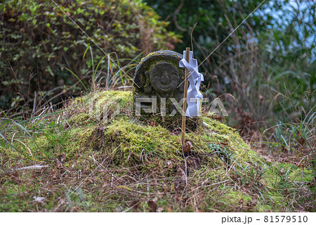 苔むす道祖神 81579510