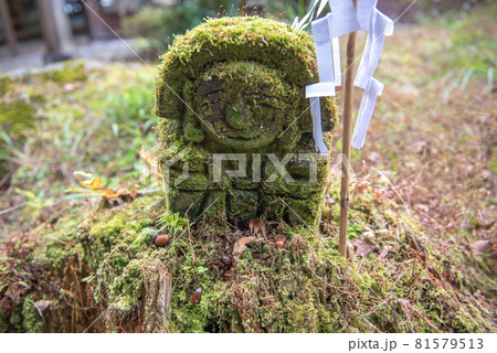 苔むす道祖神 81579513
