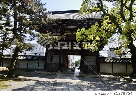 境内側から見た広隆寺の「楼門」（京都市右京区太秦蜂岡町） 81579754