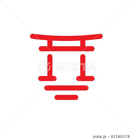 Gate Japan Vector icon design illustration 81580178