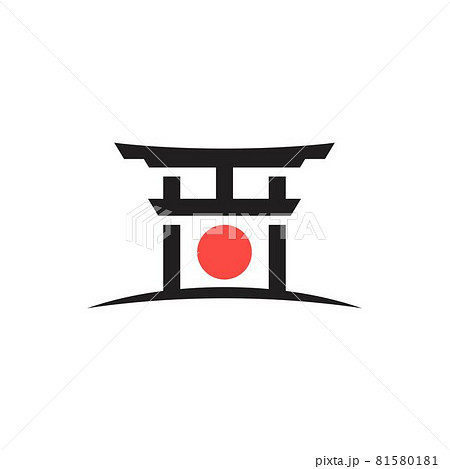 Gate Japan Vector icon design illustration 81580181
