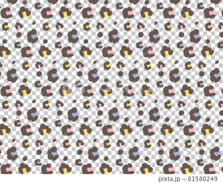 Colorful cute leopard print illustration Colorful cute leopard print illustration 81580249