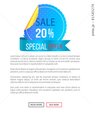 Special Offer Best Price Discount Label on Poster 81583270