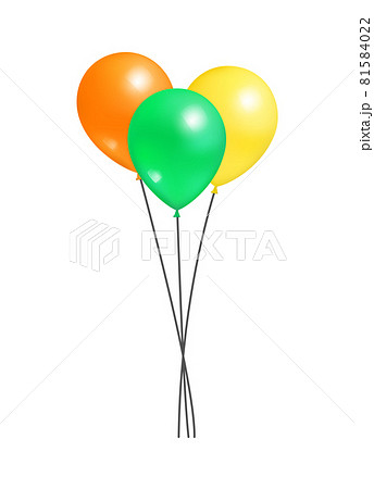 Creative Air Balloon in Bundle Realistic Design 81584022