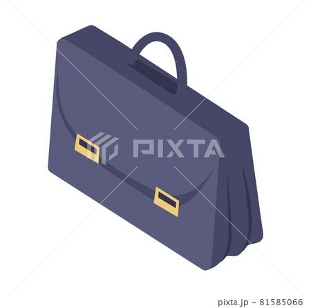 Black Leather Briefcase with Handle Metal Clasp Black Leather Briefcase with Handle Metal Clasp 81585066