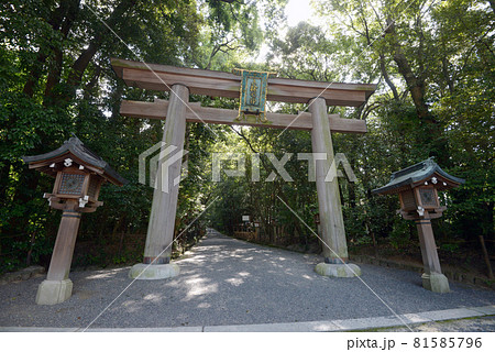 大神神社　二の鳥居　奈良県桜井市 81585796