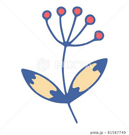 Berry plant icon outline hand drawn vector. Fruit tree food Berry plant icon outline hand drawn vector. Fruit tree food 81587749