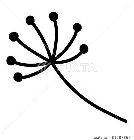 Berry plant icon outline hand drawn vector. Fruit tree food 81587867
