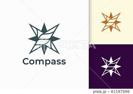 Compass logo in modern shape represent travel or adventure Compass logo in modern shape represent travel or adventure 81587996