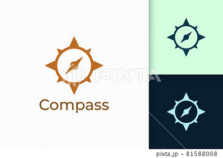 Compass Logo In Modern Shape Represent のイラスト素材