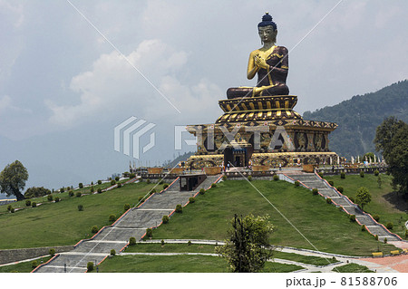Buddha Park Ravangla located on the way to Ralang Monastery, South Sikkim, India 81588706