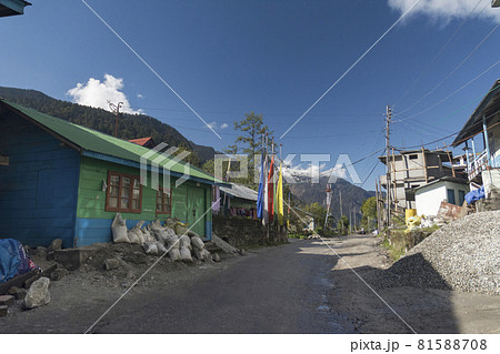 Lachung Village near Yumthang Valley, Lachung, Sikkim, India 81588708