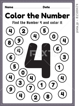 Kindergarten math worksheet, number 4 coloring maths activities for preschool kids to learn basic mathematics skills in a printable page. Kindergarten math worksheet, number 4 coloring maths activities for preschool kids to learn basic mathematics skills in a printable page. 81589474