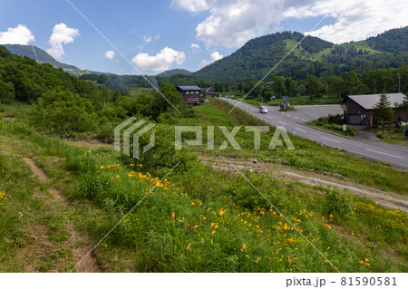 志賀高原　硯川エリアと高原ルート 81590581