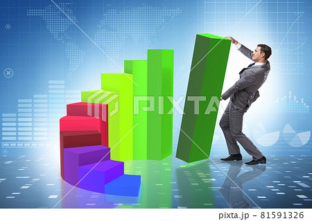 Economic growth concept with business people Economic growth concept with business people 81591326
