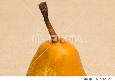 洋梨　ラ・フランス　食べ頃　軸の周りのシワ 81592121