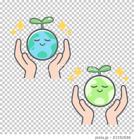 地球のエコロジーに関するイラスト 81592686
