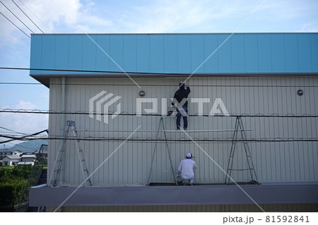 外壁塗装の作業 81592841