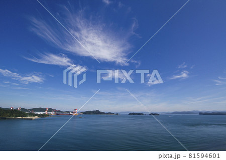 長崎・西海の大島大橋からの眺め 長崎・西海の大島大橋からの眺め 81594601