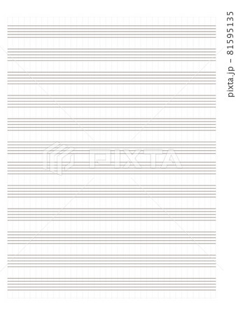 Graph paper. Printable grid paper with stave on a white background. A blank music sheet paper with staff. Geometric pattern for composition, education, school. Realistic lined paper blank size A4 Graph paper. Printable grid paper with stave on a white background. A blank music sheet paper with staff. Geometric pattern for composition, education, school. Realistic lined paper blank size A4 81595135