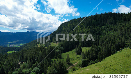 Amazing scenery and typical landscape in Austria - the Austrian Alps from above Amazing scenery and typical landscape in Austria - the Austrian Alps from above 81596737