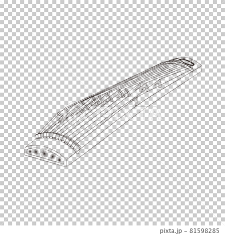 和楽器　琴　イラスト 81598285